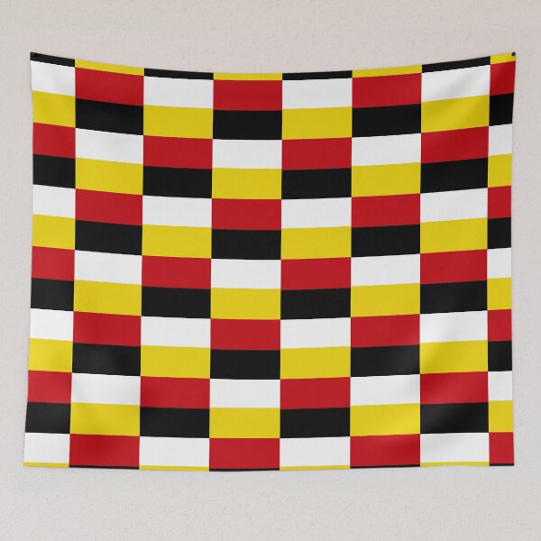 Item preview, stripes in yellow red white and black designed and sold by M-Lorentsson.