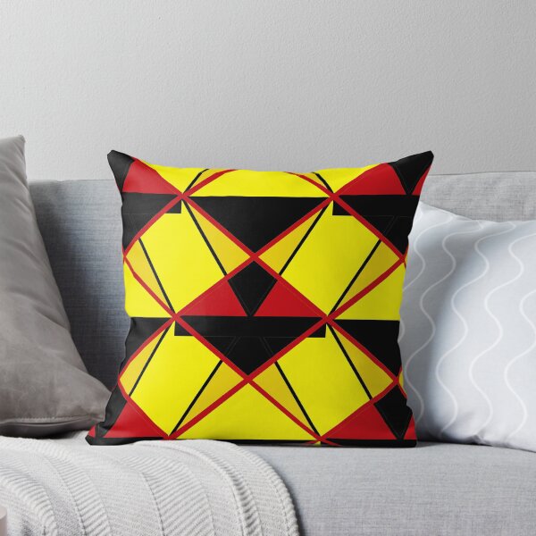 Item preview, geometric pattern in yellow black and red designed and sold by M-Lorentsson.