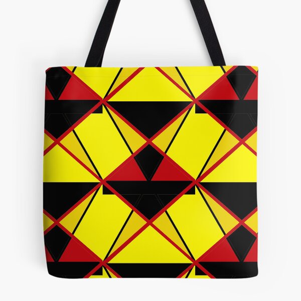 Item preview, geometric pattern in yellow black and red designed and sold by M-Lorentsson.