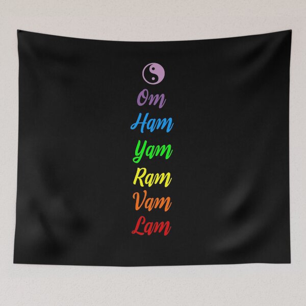 Artikelvorschau,  Chakra Mantra Meditation T-Shirt entworfen und verkauft von Dubbra.
