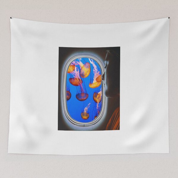 Item preview, traveling with jellyfish designed and sold by frangipanms.