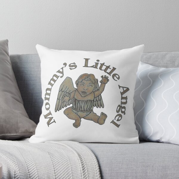 Mommy's Little Angel Throw Pillow