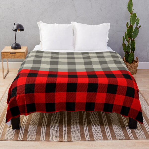 Item preview, Grey gingham and red buffalo designed and sold by AliensRich.