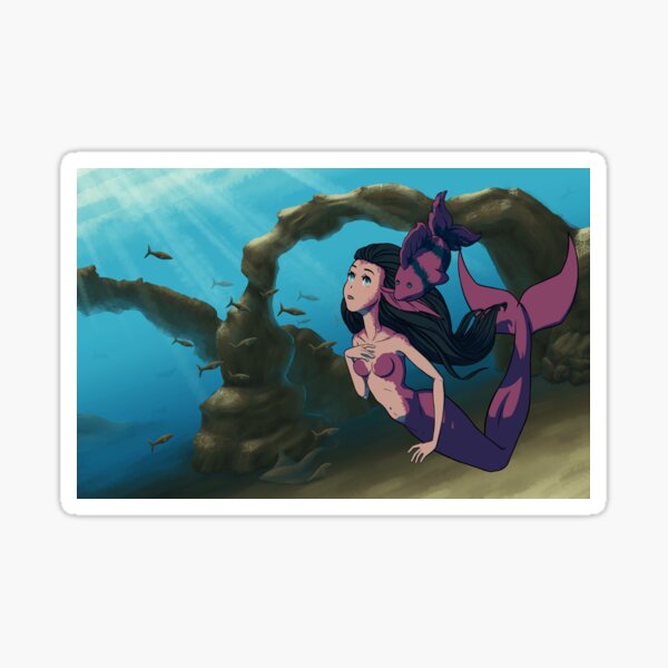 Pink Mermaid Sticker