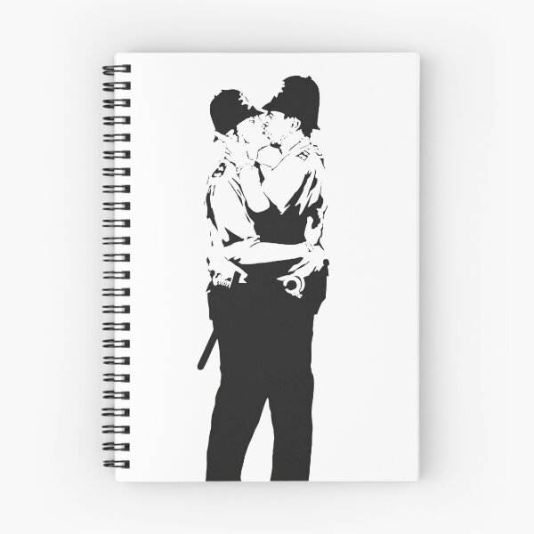 Item preview, Banksy besándose Coppers designed and sold by Mysagi.