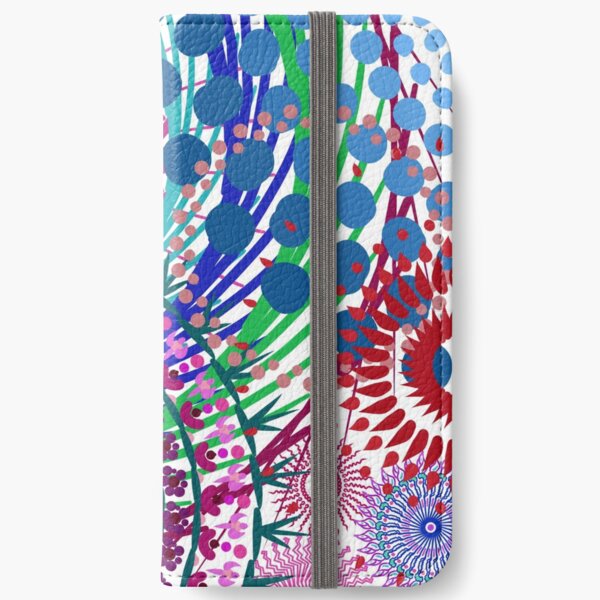 Northern Lights Fireworks mandala iPhone Wallet