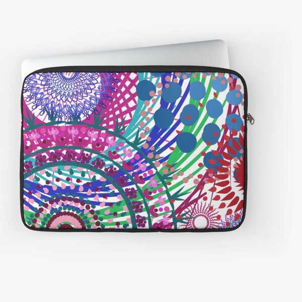 Northern Lights Fireworks mandala Laptop Sleeve