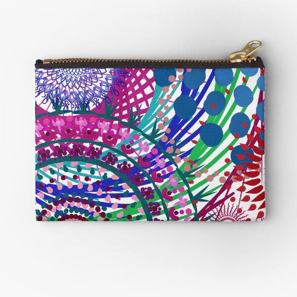 Northern Lights Fireworks mandala Zipper Pouch