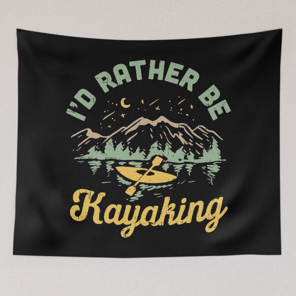 Item preview, I'd Rather Be Kayaking - Kayak Paddle Canoeing designed and sold by anziehend.