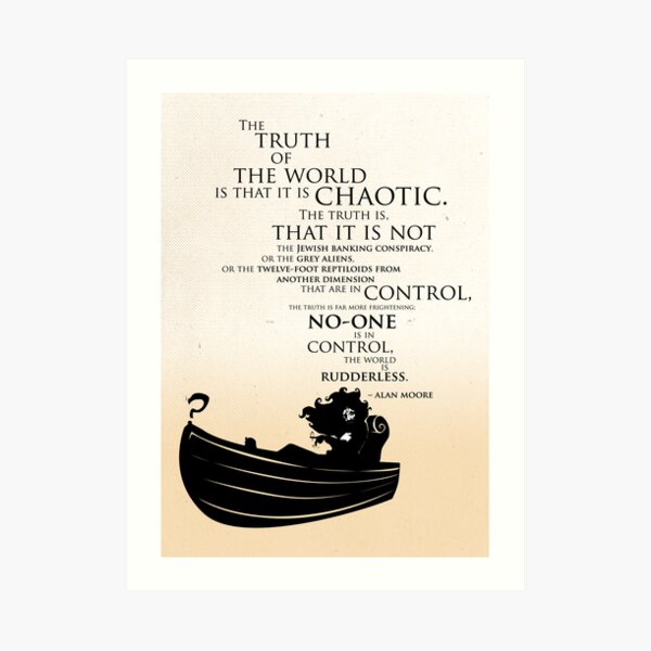 A rudderless universe Art Print