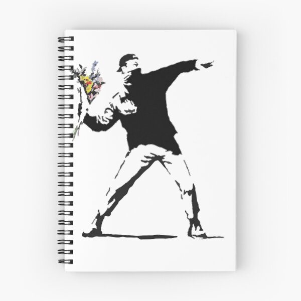 Artikelvorschau, Banksy Blumenwerfer T-Shirt entworfen und verkauft von Mysagi.