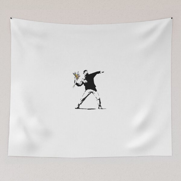 Item preview, Banksy Flower Thrower T-Shirt designed and sold by Mysagi.