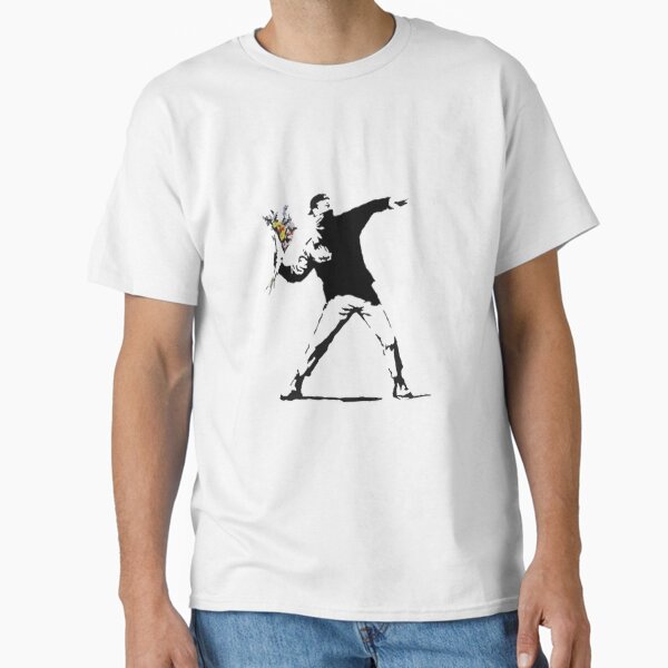Item preview, Tee shirt Souffleur de Fleurs Banksy designed and sold by Mysagi.