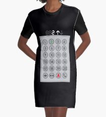 Elevator Mechanic Number Pad Graphic T-Shirt Dress