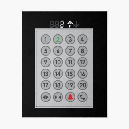 Elevator Mechanic Number Pad Art Board Print