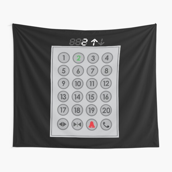 Elevator Mechanic Number Pad Tapestry