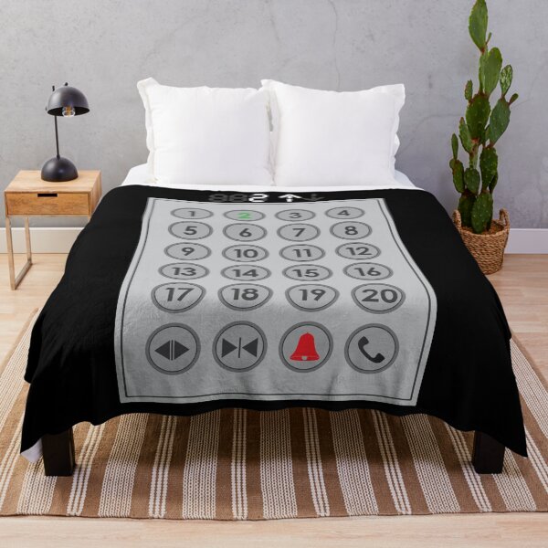 Elevator Mechanic Number Pad Throw Blanket
