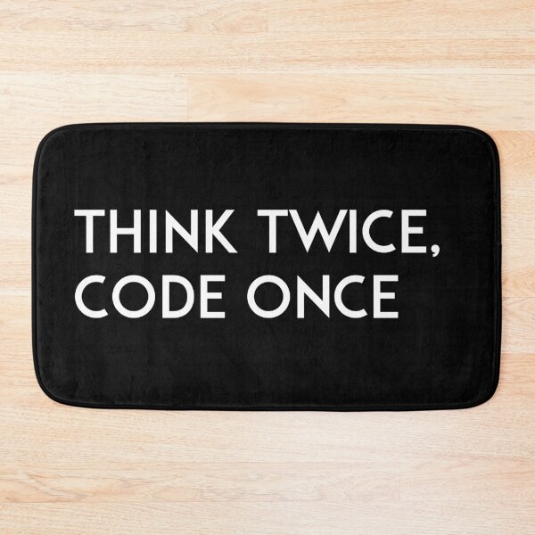 Item preview, Think twice, code once designed and sold by ApparelFactory.