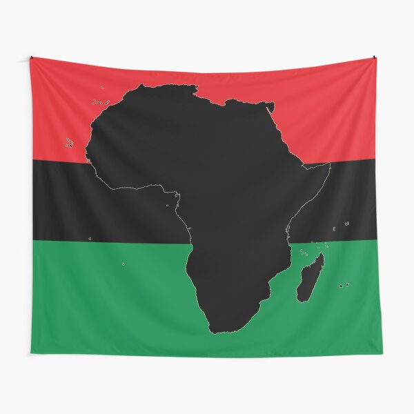 Symbol of Africa - Pan African Flag Tapestry