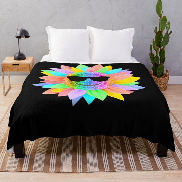 Aperçu de l'œuvre Shades Rainbow Sunflower Smile créée et vendue par wilsonellis.