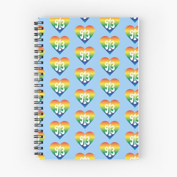 Item preview, Hand Drawn Kansas Pride Rainbow Heart 913 Area Code designed and sold by itsrturn.