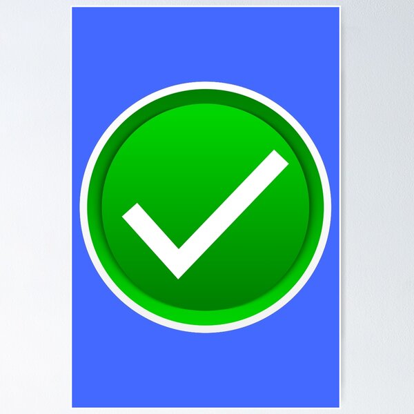 Item preview, Green Check Mark designed and sold by Symbolical.