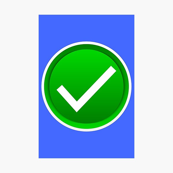 Item preview, Green Check Mark designed and sold by Symbolical.