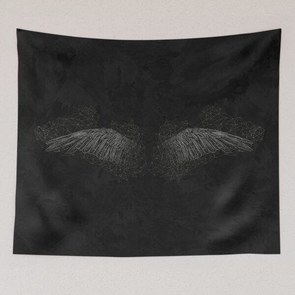 Item preview, wings and polygons // dark designed and sold by missninjacookie.
