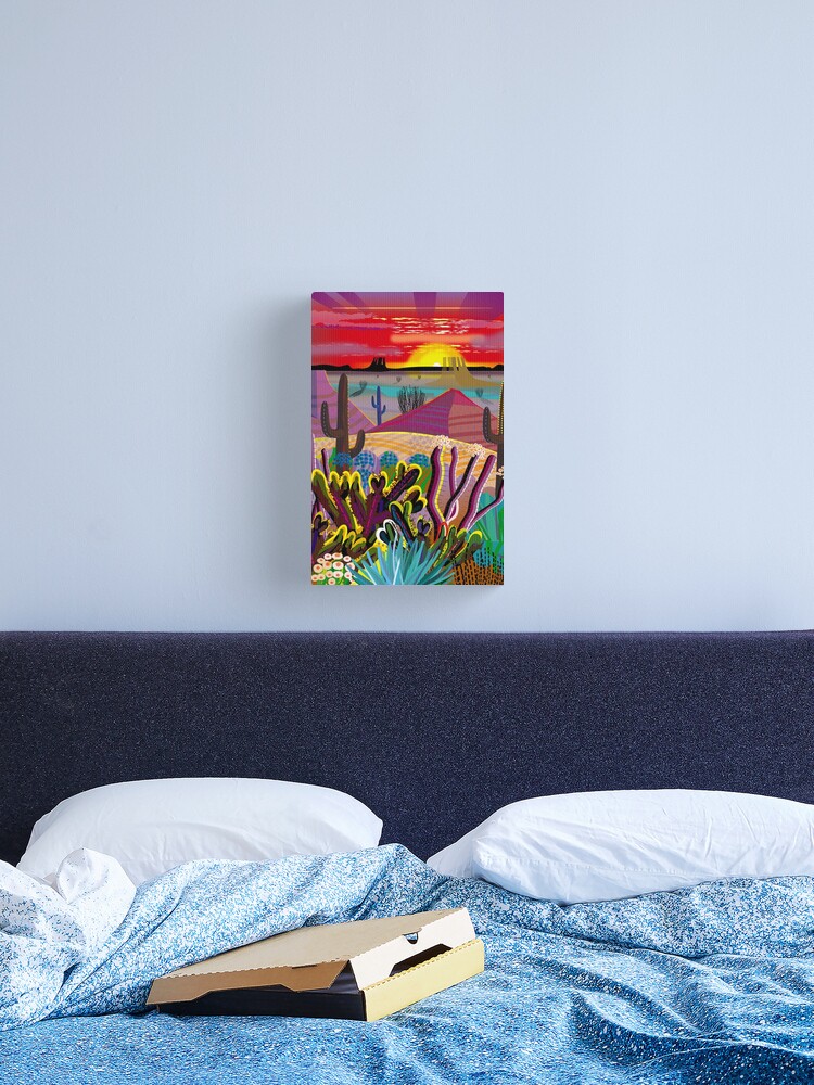 Thumbnail 2 of 3, Canvas Print, The Desert in Your Mind designed and sold by charker.