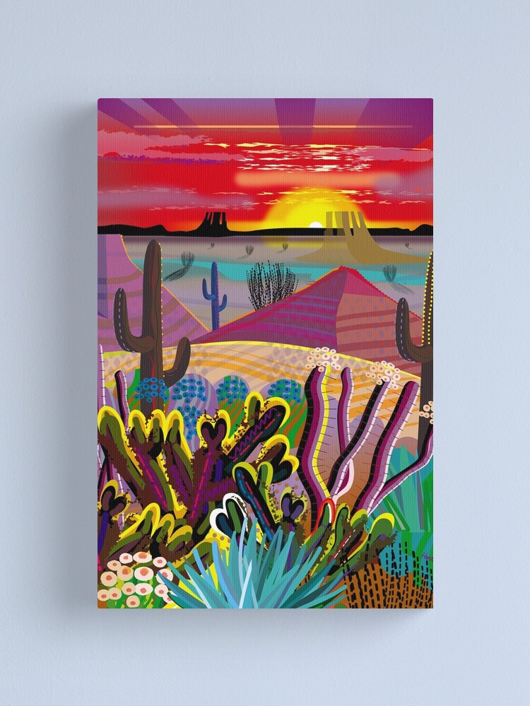 Thumbnail 1 of 3, Canvas Print, The Desert in Your Mind designed and sold by charker.