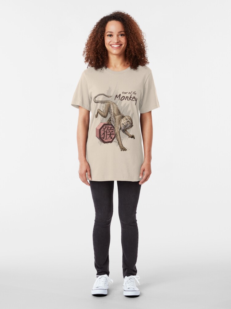 Alternate view of Year of the Monkey Slim Fit T-Shirt