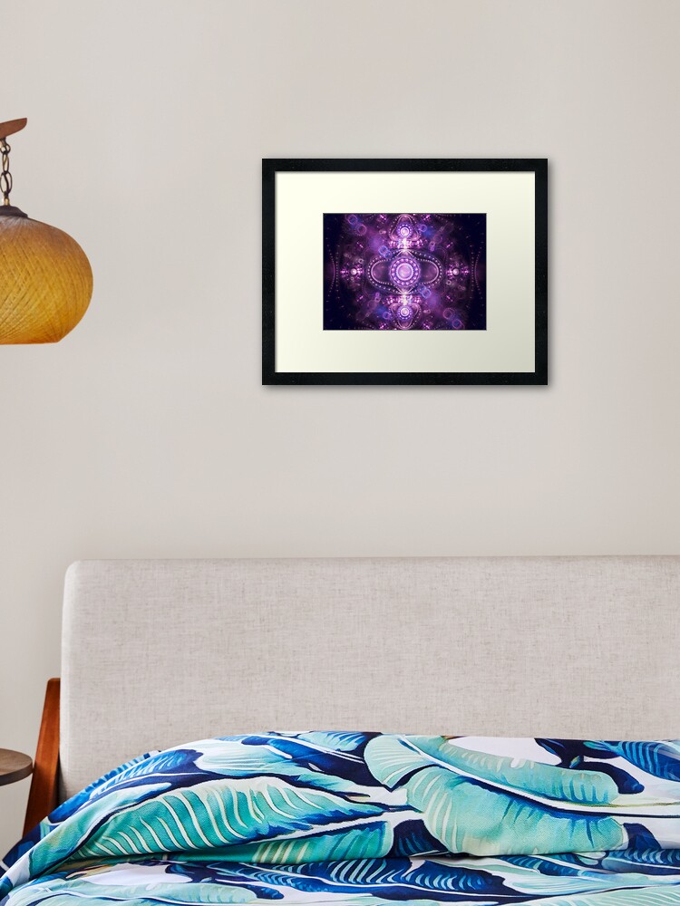 Thumbnail 2 of 7, Framed Art Print, Light Show - Grand Julian Fractal Art Print designed and sold by SniperFox.