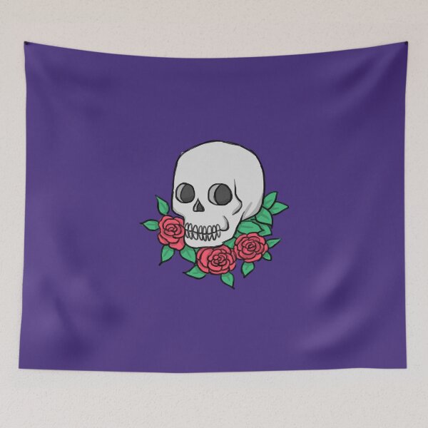 Item preview, Floral Skull designed and sold by WordvineMedia.