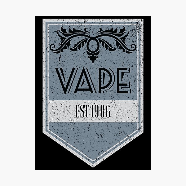 Item preview, Distressed Vape Est. 1986 Badge (blue) designed and sold by Infinitesimal-i.