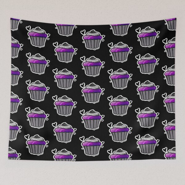 Item preview, Asexual Pride Cupcake designed and sold by squellosunshine.