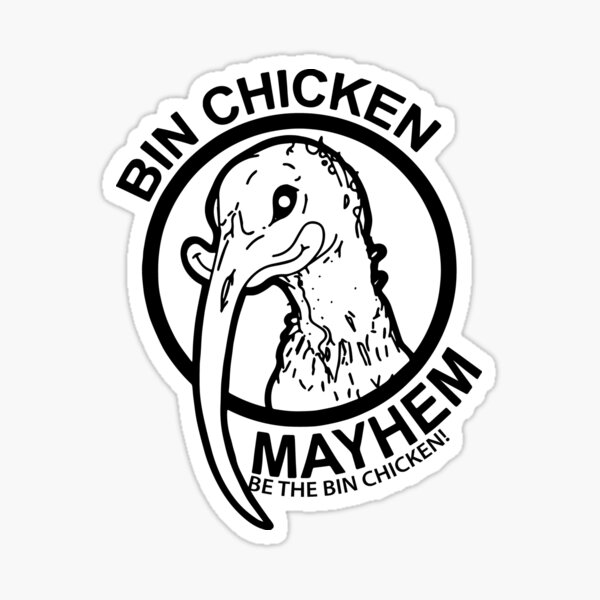Item preview, Bin Chicken Mayhem Logo designed and sold by MLCreative.