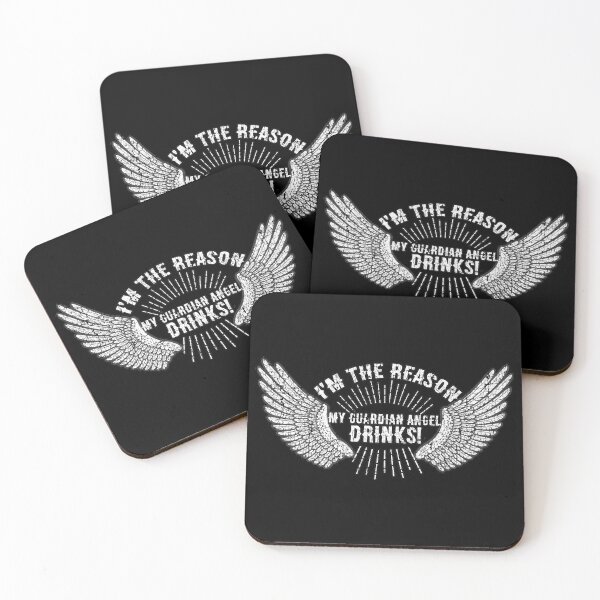 Item preview, I'm The Reason My Guardian Angel Drinks Funny Sarcastic designed and sold by funnytshirtemp.