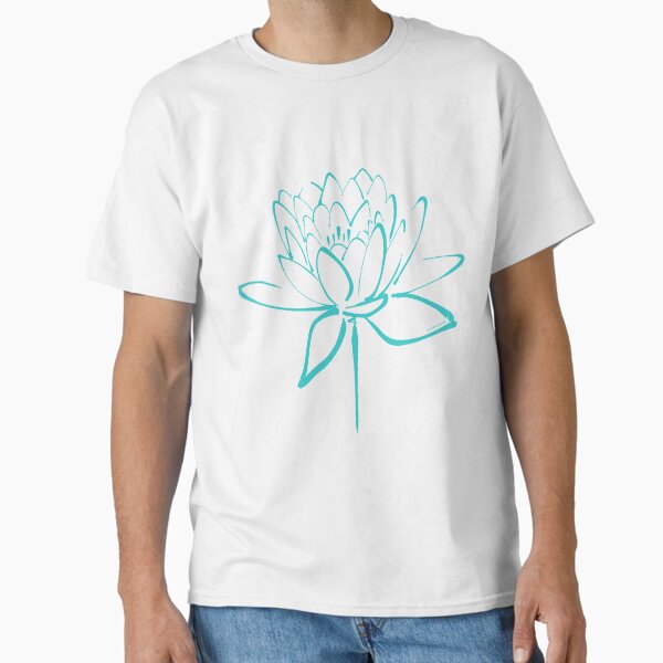 Aperçu de l'œuvre Calligraphie de fleur de Lotus Cyan créée et vendue par Makanahele.