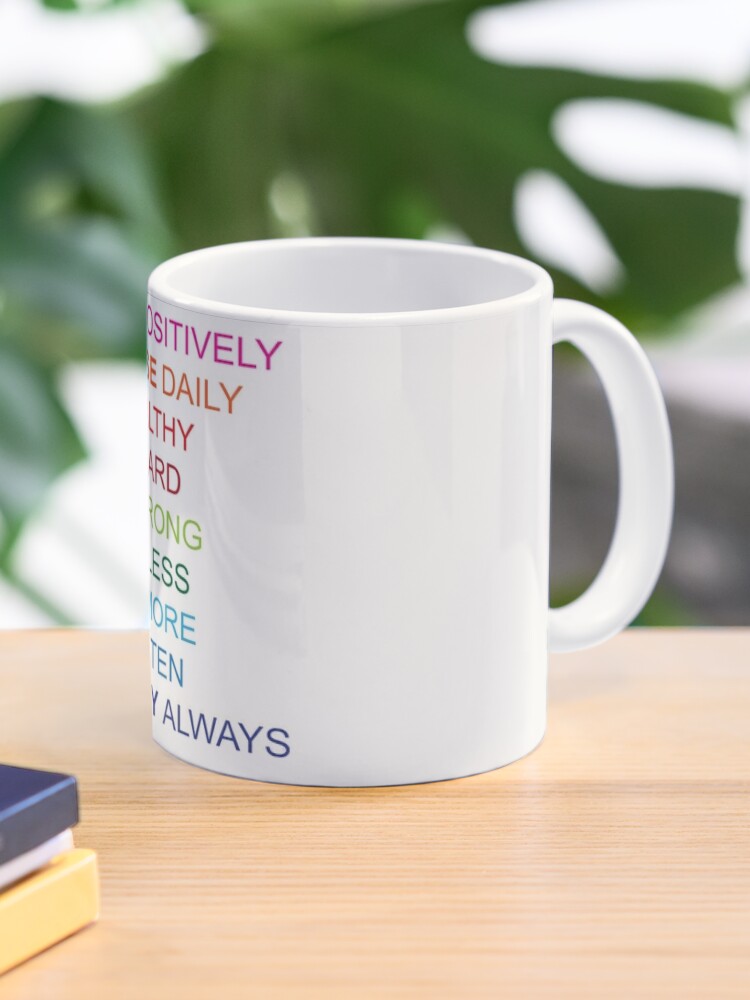 Taza de café «Frases positivas» de maniacreations | Redbubble