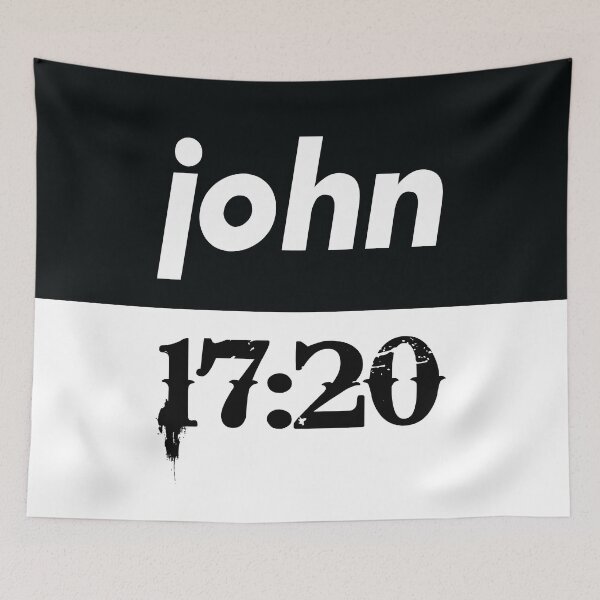 Item preview, John 17:20 Quote The Bible Who Will Believe In Me Through Their Word designed and sold by ProjectX23.