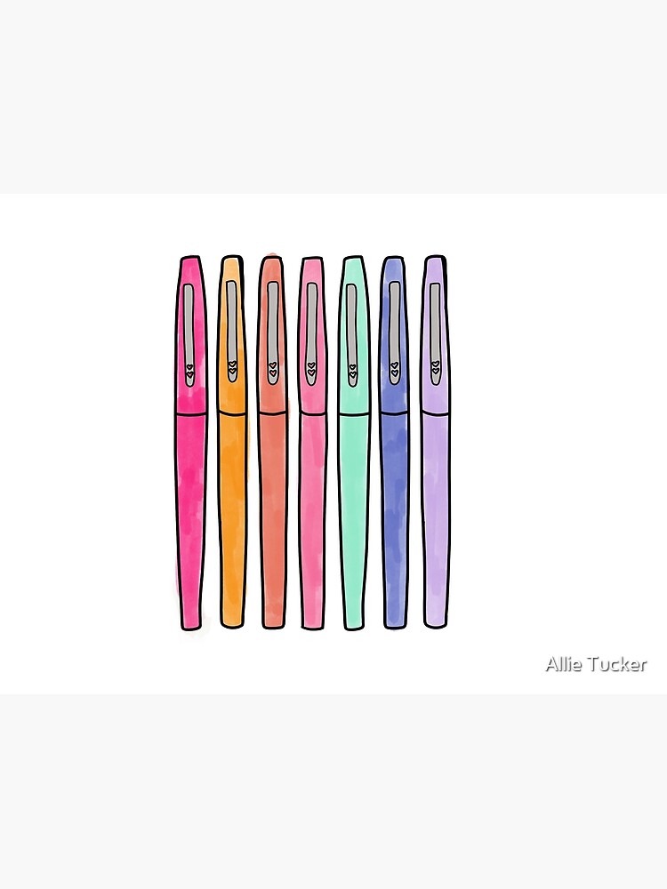 Flair Pens - A Girl's Best-friend Sticker for Sale by Allie Tucker