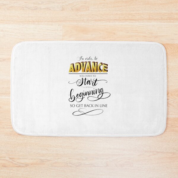 Item preview, Snarky Motivational Quote - Start at the Beginning designed and sold by Chocolate Musings.
