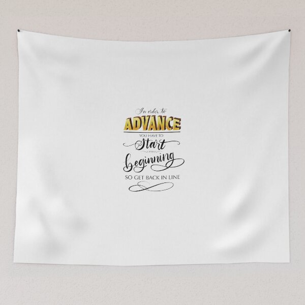 Item preview, Snarky Motivational Quote - Start at the Beginning designed and sold by Chocolate Musings.