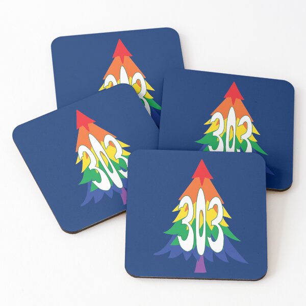 Item preview, Hand Drawn Colorado Pride Tree 303 Area Code designed and sold by itsrturn.