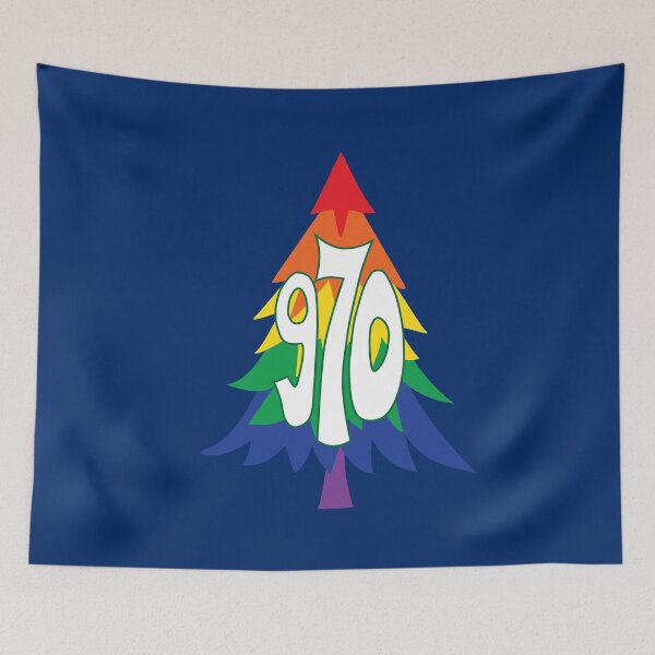 Item preview, Hand Drawn Pride Tree 970 Area Code designed and sold by itsrturn.