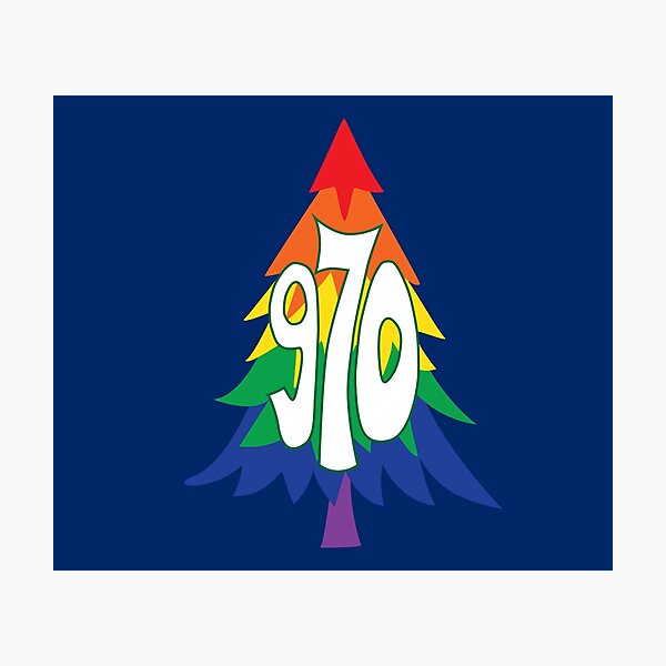 Item preview, Hand Drawn Pride Tree 970 Area Code designed and sold by itsrturn.