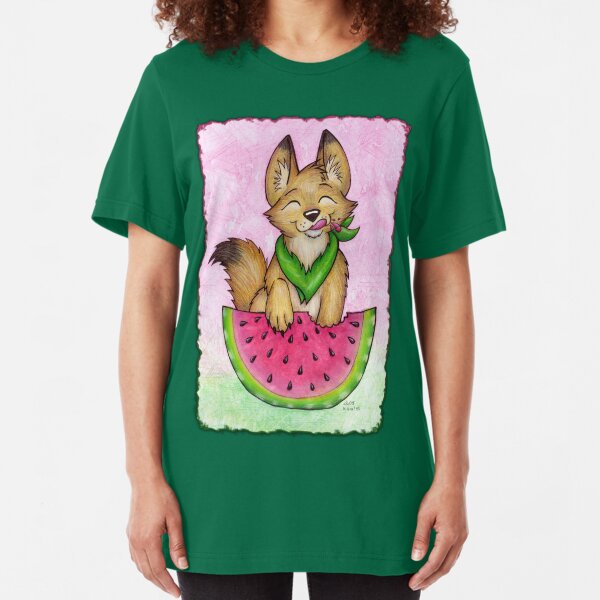 Melon Coyote - Clothing and Stickers! Slim Fit T-Shirt