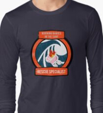 Burning Babies in the Surf Rescue Specialist Long Sleeve T-Shirt