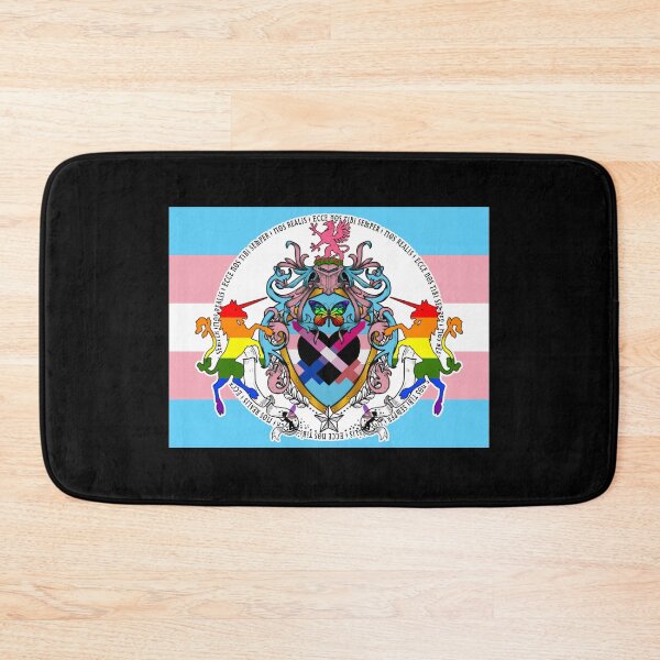 Item preview, Trans pride flag with heraldry designed and sold by AshleyJLaw.