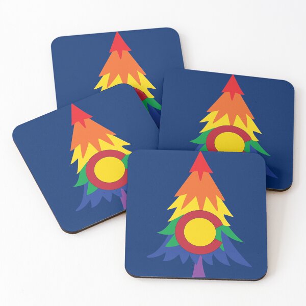 Item preview, Hand Drawn Pride Tree Colorado Flag designed and sold by itsrturn.